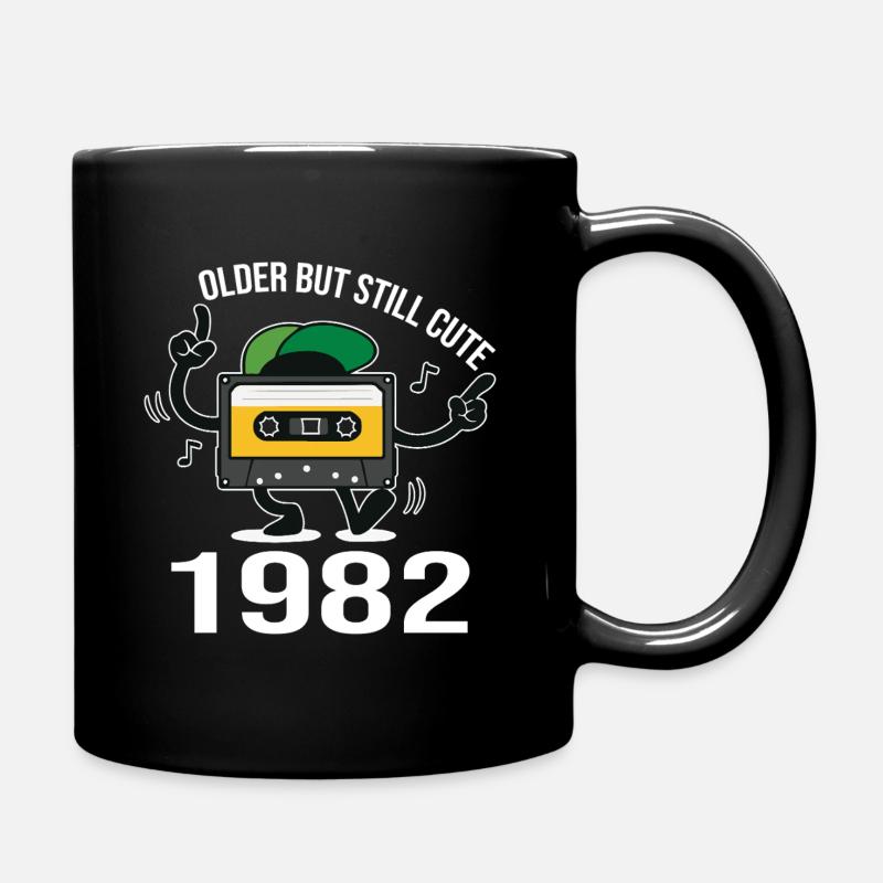 1982 anniversaire 1982 né en 1982 anniversaire - Mug uni - noir