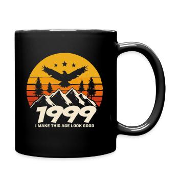 Geburtstag 1999 1999 Geboren 1999 Geburtstag - Tasse einfarbig - Schwarz - Rechts