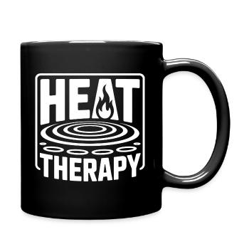 Sauna Heat Therapy Wellness Sweating - Full Colour Mug - black - Right