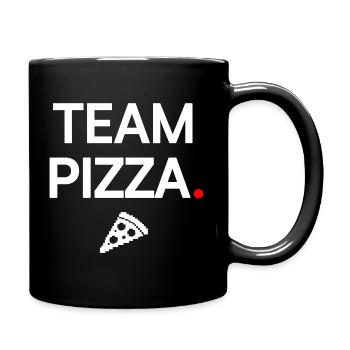 TEAM PIZZA | Gourmet humour - Full Colour Mug - black - Right