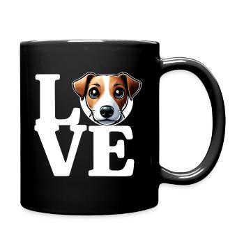 J’ADORE Jack Russel Chien Amoureux des Chiens Drôle - Mug uni - noir - Droite