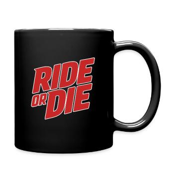Lettrage Ride or Die - Mug uni - noir - Droite