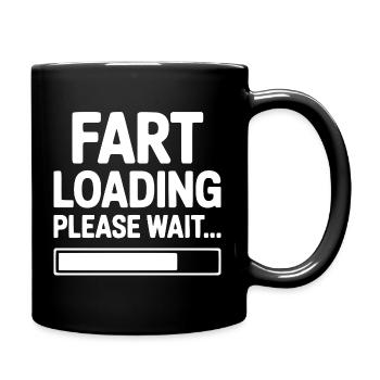 Fart Loading Please Wait... - Full Colour Mug - black - Right