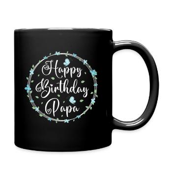 Happy Birthday Dad - Full Colour Mug - black - Right