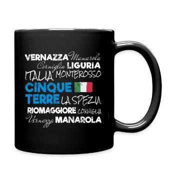 Cinque Terre La Spezia Italien Ligurien Souvenir - Tasse einfarbig - Schwarz - Rechts