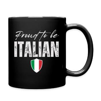 Proud Italian, made in Italy - Full Colour Mug - black - Right