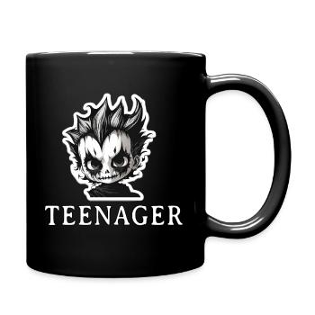 Bad mood teenager - Full Colour Mug - black - Right