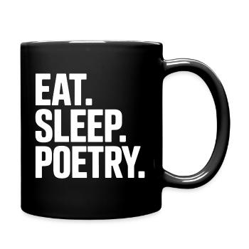 Eat Sleep Poetry Tee - Mug uni - noir - Droite