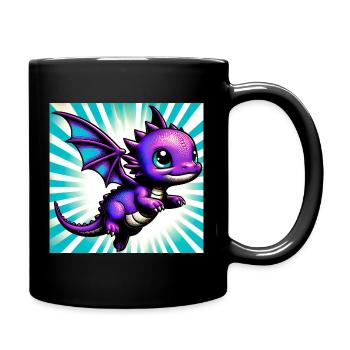 dragon - Full Colour Mug - black - Right