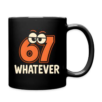 Six Seven : Whatever Italian Brainrot Humour Meme - Mug uni - noir - Droite