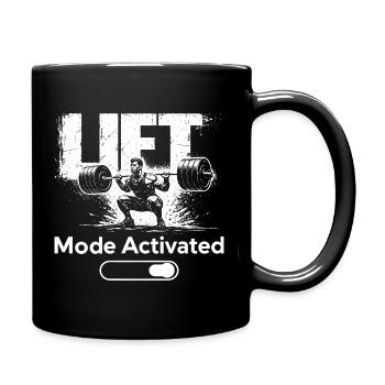 Mode Levée Chemise activée Entraînement de fitness Salle de sport - Mug uni - noir - Droite