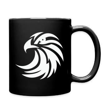 Eagle Silhouette - Full Colour Mug - black - Right