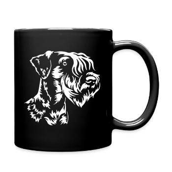 Cesky Terrier Kopf "Black Edition" - Tasse einfarbig - Schwarz - Rechts
