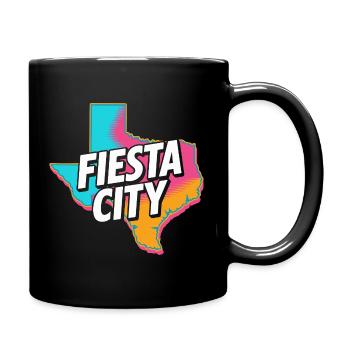 Fiesta City Neon Texas - Mug uni - noir - Droite