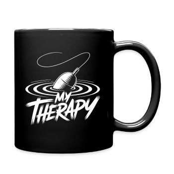 Fishing Therapy - Full Colour Mug - black - Right