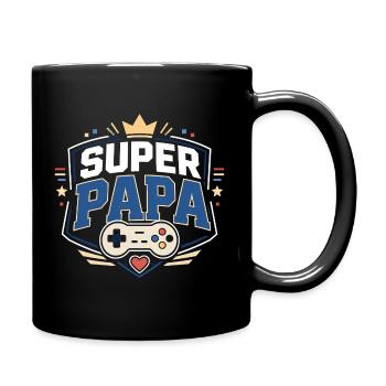 Super Daddy Gaming Shield - Full Colour Mug - black - Right
