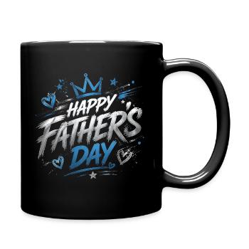 Jour Père Heureux Graphique - Fête des pères - Mug uni - noir - Droite