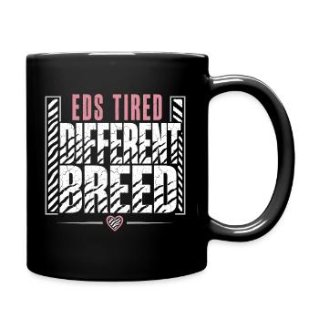 Eds-bewusstsein Ehlers-danlos Zebra-krieger - Tasse einfarbig - Schwarz - Rechts