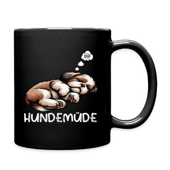 Dog Tired Shih tzu Shih tzus Shih tzu Owner - Full Colour Mug - black - Right