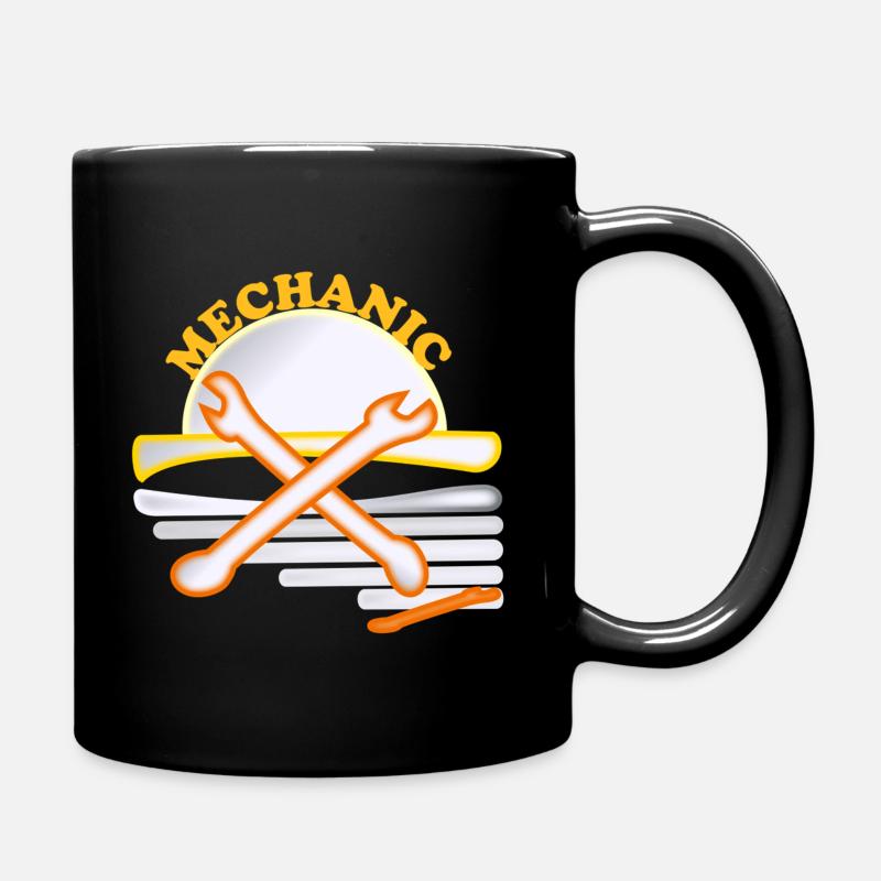 Mechanic wrench - Full Colour Mug - black