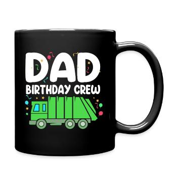 Garbage Can Garbage Truck Garbage Truck Garbage Man - Full Colour Mug - black - Right