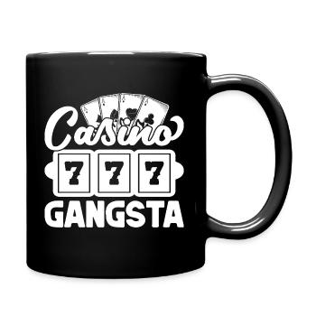Casino Gambler Casino Gangsta Gambling - Tasse einfarbig - Schwarz - Rechts