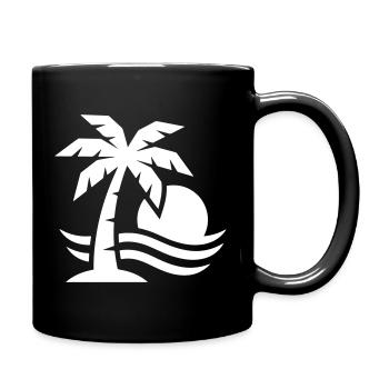 Palm Tree Beach Sun - Mug uni - noir - Droite