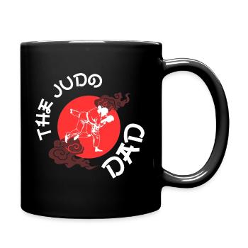 Der Judo-Vater - Tasse einfarbig - Schwarz - Rechts