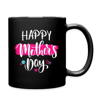 Happy Mother's Day Pinsel-Skript - Tasse einfarbig - Schwarz - Rechts