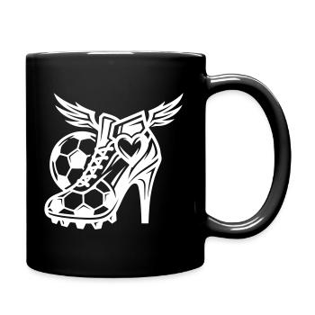 Fussballschuhe Fussball High Heels - Tasse einfarbig - Schwarz - Rechts
