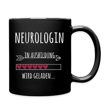 Neurologin Ausbildung Medizinstudium Ärztin - Tasse einfarbig - Schwarz - Rechts