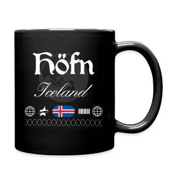 Souvenir de voyage de streetwear de l’île Höfn - Mug uni - noir - Droite