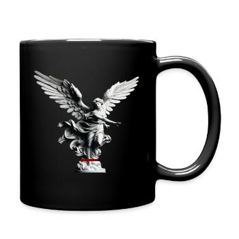 Angel Statue Black & White Elegance - Full Colour Mug - black - Right