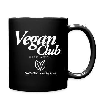 Vegan CLub Official Member - Tasse einfarbig - Schwarz - Rechts