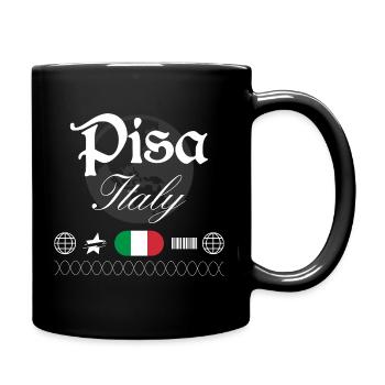Pisa Italy Streetwear Travel Souvenir - Full Colour Mug - black - Right