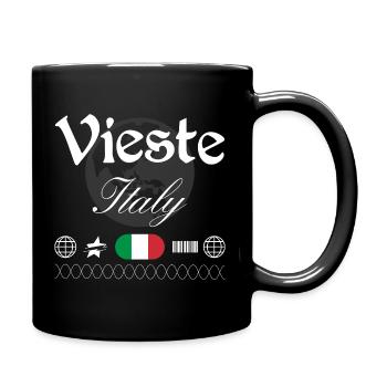 Vieste Italy Streetwear Travel Souvenir - Full Colour Mug - black - Right