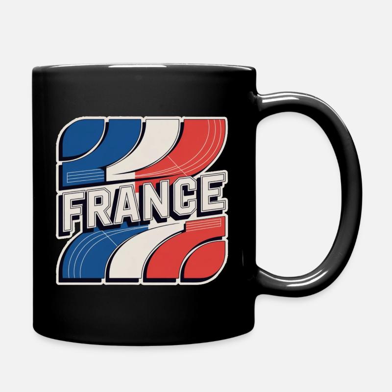 France - Tasse einfarbig - Schwarz