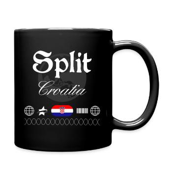 Split Croatia Streetwear Travel Souvenir - Full Colour Mug - black - Right