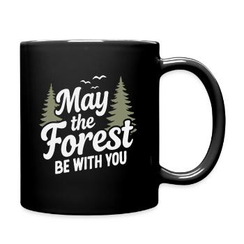 Forêt Nature Arbres en plein air Randonnée faune - Mug uni - noir - Droite