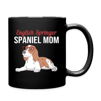 Springer Spaniel Dog - Full Colour Mug - black - Right