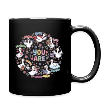 Cercle des canards vous êtes aimés - Mug uni - noir - Droite