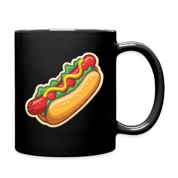 Hotdog Love - Full Colour Mug - black - Right