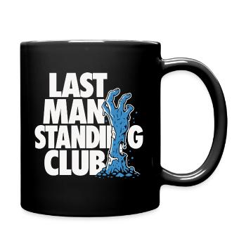 Last Man Standing Zombie Design - Full Colour Mug - black - Right