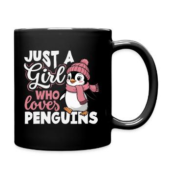 Pingouin mignon - Cadeau pour l’amoureux des manchots - Mug uni - noir - Droite