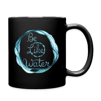 Be Like Water Circle - Full Colour Mug - black - Right