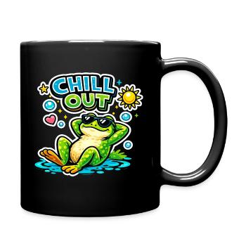 Détendez-vous au bord de la piscine - Mug uni - noir - Droite