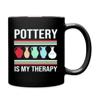 pottery - Full Colour Mug - black - Right