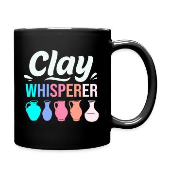 pottery - Full Colour Mug - black - Right