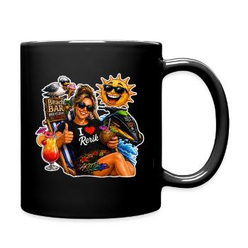 Rerik Frauen Ostsee Sommer Urlaub Geschenk - Tasse einfarbig - Schwarz - Rechts