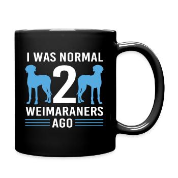 Weimaraner - Tasse einfarbig - Schwarz - Rechts